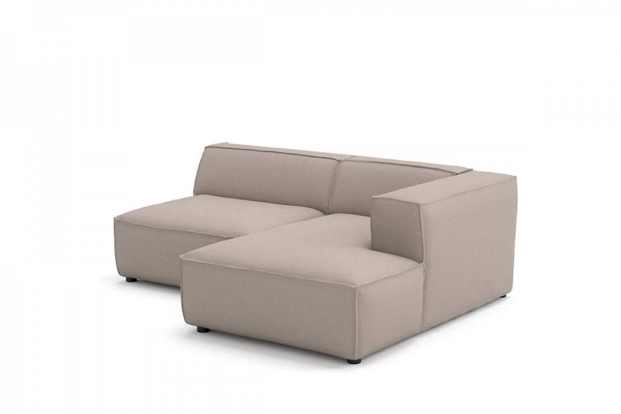 Model MODULARIS WB (wysoki bok) - Modularis WB sofa 1,5 osobowa + longchair prawy